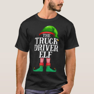 Camiseta Truck Driver Elf Matando Família Natal Pajama