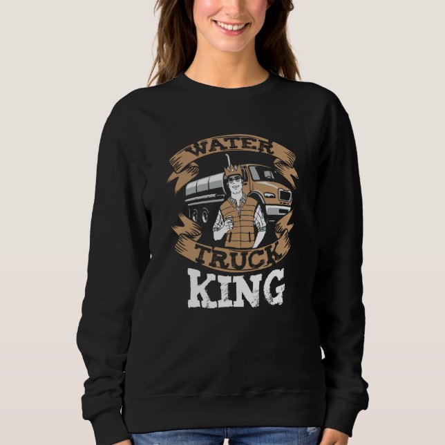 Camiseta Truck Driver King Big Rig  Trucker Water Truck Dri (Frente)
