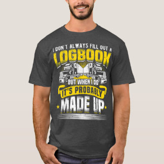 Camiseta Truck Driver Logbook, Trucker Accessories, Funny T