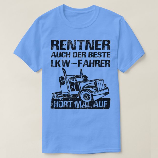 Camiseta Truck Driver Pensioner Trucker Avô (Frente do Design)