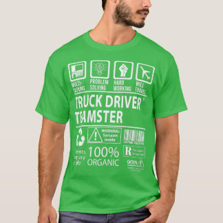 Camiseta Truck Driver Teamster Multitasking Job Gift Item