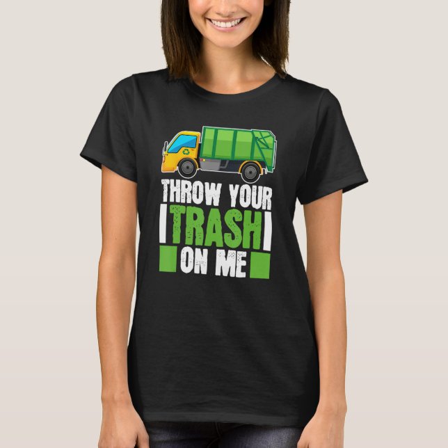 Camiseta Truck Driver Trucking  Rig Trucker Garbage Truck (Frente)