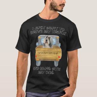 Camiseta Truck Driving Dog Bearded Collie 