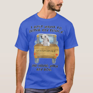 Camiseta Truck Driving Dog Bedlington Terrier