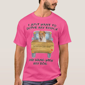 Camiseta Truck Driving Dog Borzoi