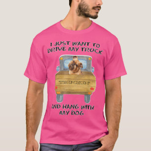 Camiseta Truck Driving Dog Brussels Griffon 