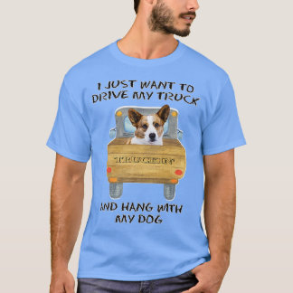 Camiseta Truck Driving Dog Cardigan Welsh Corgi