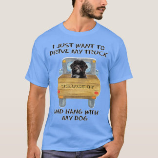 Camiseta Truck Driving Dog Lhasa Apso2804