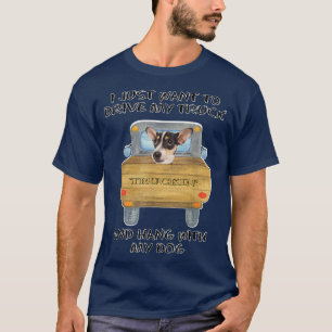 Camiseta Truck Driving Dog Rat Terrier
