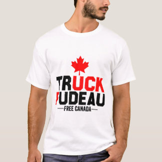 Camiseta Truck Fudeau Anti Trudeau Free Canada Trucker Hero