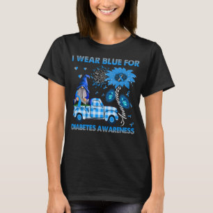 Camiseta Truck Gnomos Eu Visto Azul Para Sensibilizar Diabe