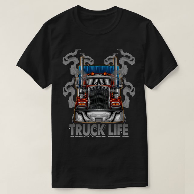 Camiseta Truck Life Trucker Design (Frente do Design)