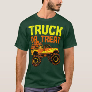 Camiseta Truck Ou Tratar Pumpkins Toddler Boys Halloween Mo