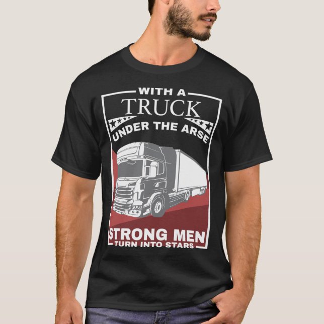 Camiseta Truck Rig exercício engraçado (Frente)