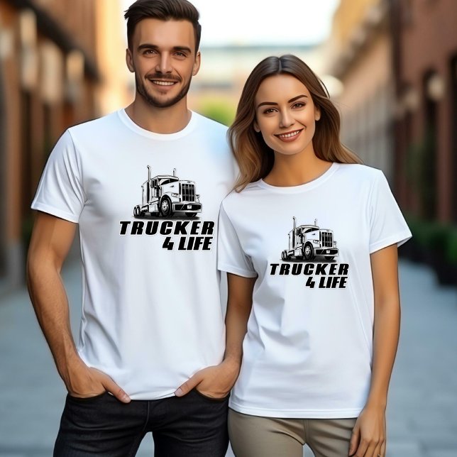 Camiseta Trucker 4 Life Unisex (Criador carregado)