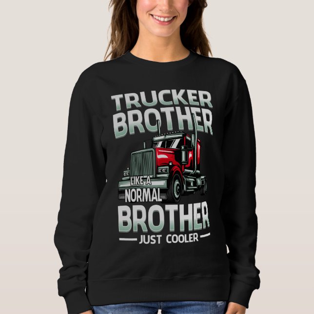 Camiseta Trucker Brother Like A Normal Brother Just Cooler (Frente)