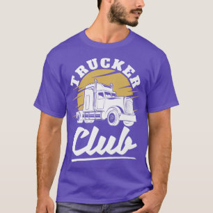 Camiseta Trucker Club - Motorista de Caminhão de Transporte