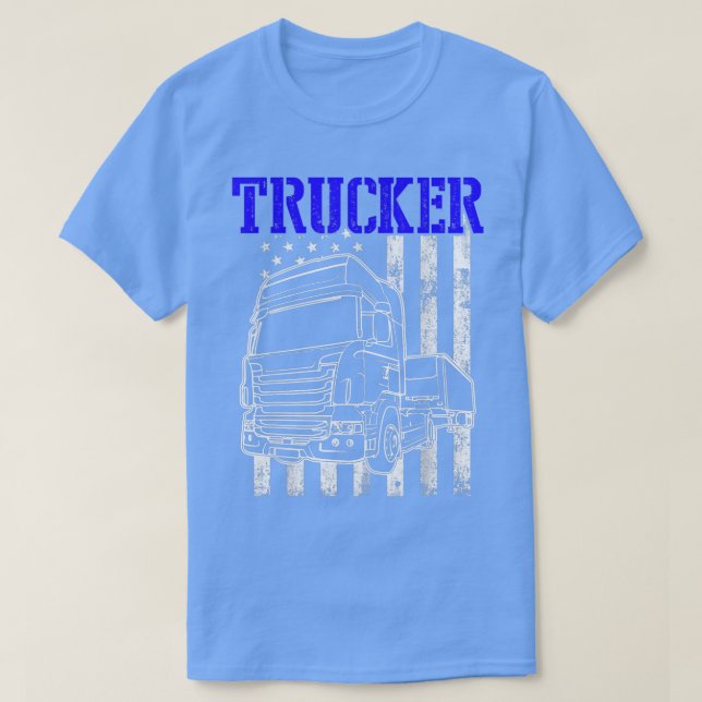 Camiseta Trucker Funny Truck Driver 2991 (Frente do Design)