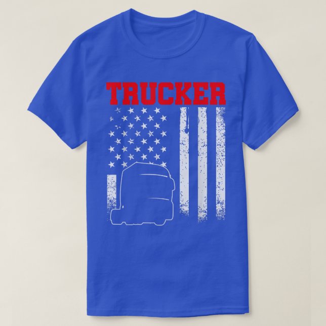 Camiseta Trucker Funny Truck Driver 2993 (Frente do Design)