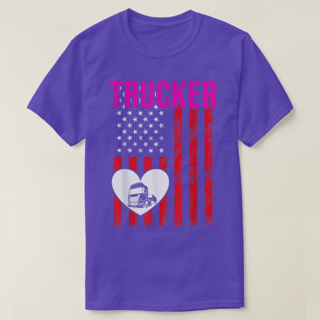 Camiseta Trucker Funny Truck Driver 3019 (Frente do Design)