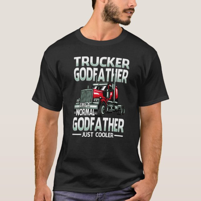 Camiseta Trucker Godfather Like A Normal Godfather Just Coo (Frente)