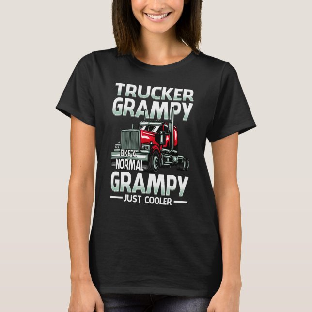 Camiseta Trucker Grampy Like A Normal Grampy Just Cooler (Frente)