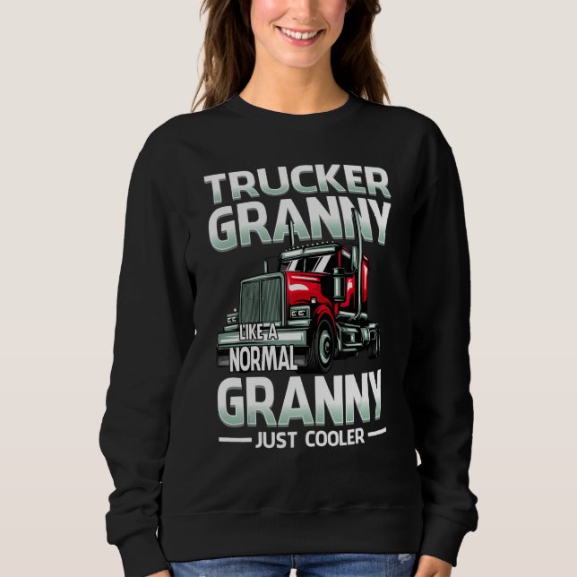 Camiseta Trucker Granny Like A Normal Granny Just Cooler (Frente)