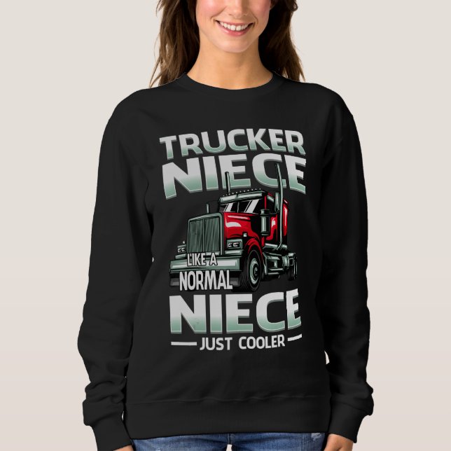 Camiseta Trucker Niece Like A Normal Niece Just Cooler (Frente)