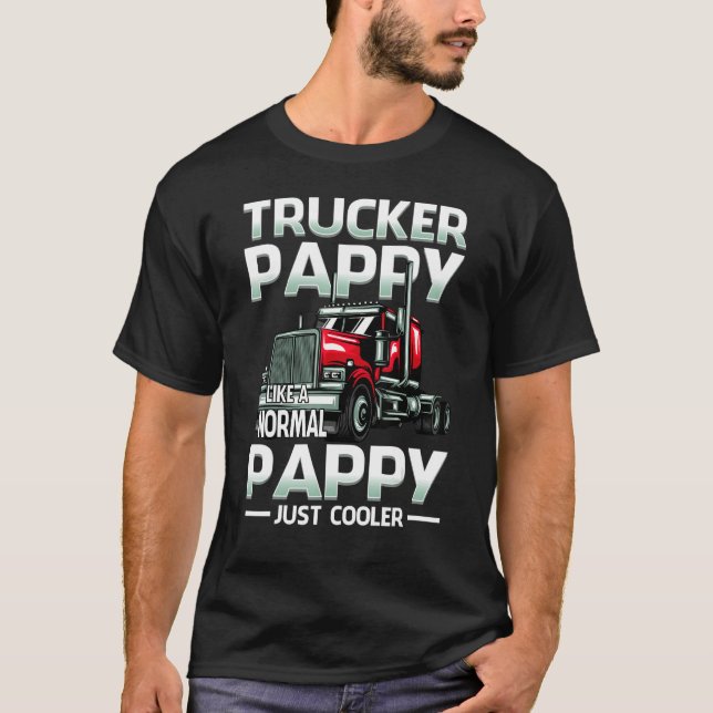 Camiseta Trucker Pappy Like A Normal Pappy Just Cooler (Frente)