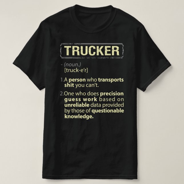 Camiseta Trucker Real American Definition (Frente do Design)