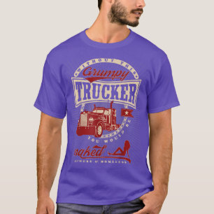 Camiseta Trucker Vintage 18 Motorista De Caminhão De Rodas