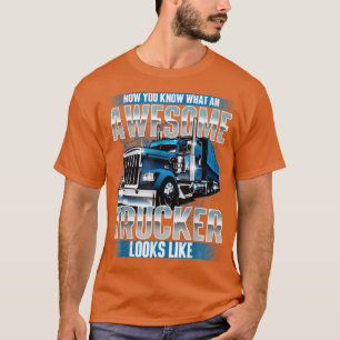 Camiseta TruckerSemi Truck Driver Incrível Caminhando Grand
