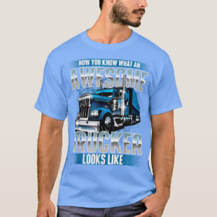 Camiseta TruckerSemi Truck Driver Incrível Caminhando Grand