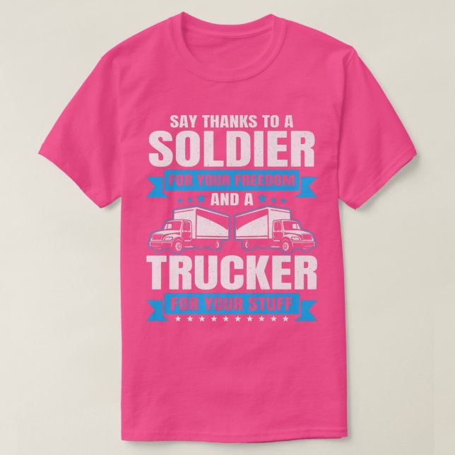Camiseta Trucking Country Trucker Diesel Freight Truck Driv (Frente do Design)