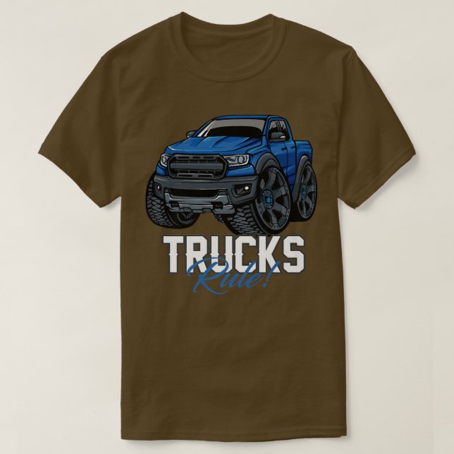 Camiseta Trucks Rule Truck Love  (Frente do Design)