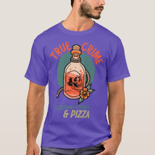 Camiseta True Crime Documentaries and pizza