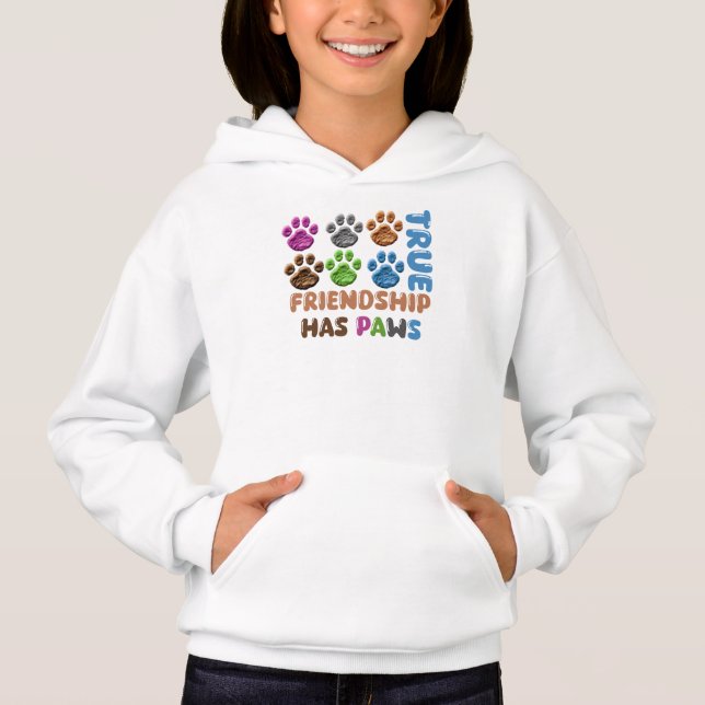 Camiseta True Friendship Has Paws (Frente)