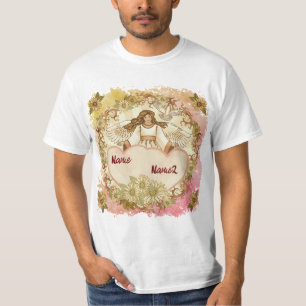 Camiseta True Love Christian Angel nome personalizado