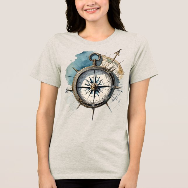 Camiseta True North Guided by Direction Compass of the Soul (Frente)