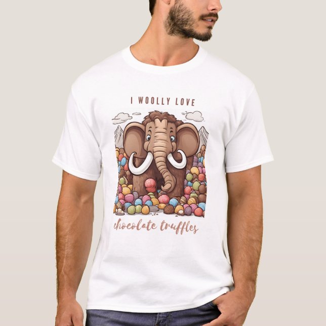 Camiseta trufas de chocolate mamute (Frente)