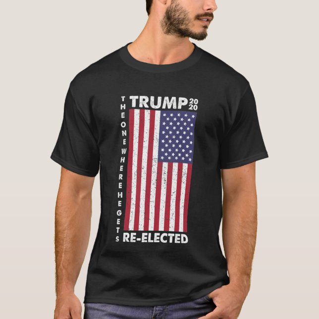 Camiseta Trump 2020, Aquele Onde Ele É Reeleito (Frente)