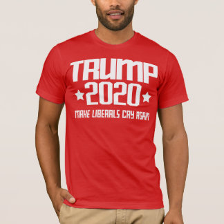 Camiseta Trump 2020 - Faça os Liberais Chorarem Novamente