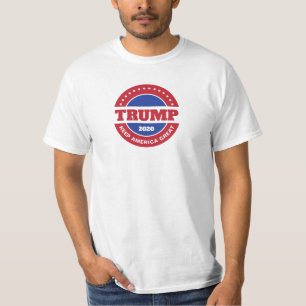 Camiseta Trump 2020 Red White e Blue