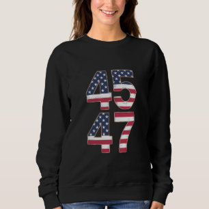 Camiseta Trump 2024 45 47 Antigo