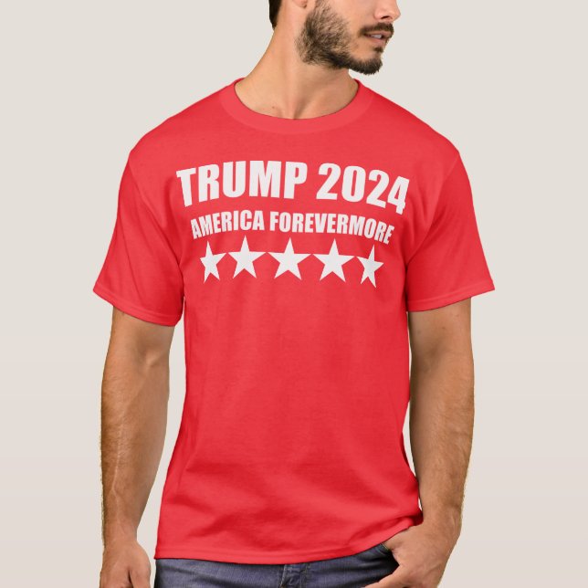 CAMISETA TRUMP 2024 - AMÉRICA FOREVERMORE (Frente)