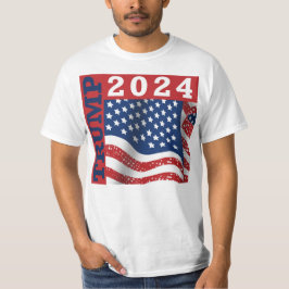 Camiseta Trump 2024 American Flag
