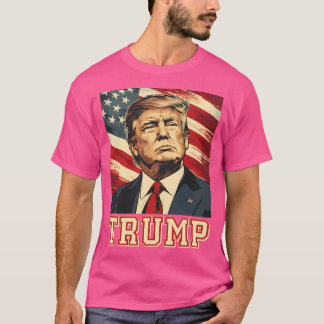 Camiseta Trump 2024 American Flag