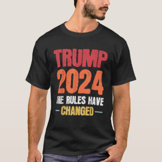 Camiseta Trump 2024 as regras mudaram American Flag T