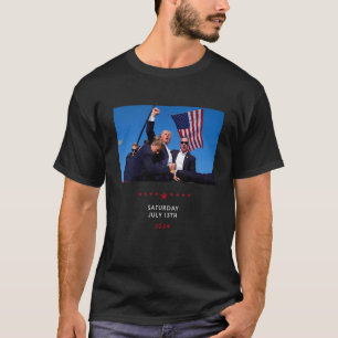 Camiseta Trump 2024 Atirando Em Trump Rally Na Pensilvânia