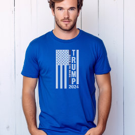 Camiseta Trump 2024 Back the Blue